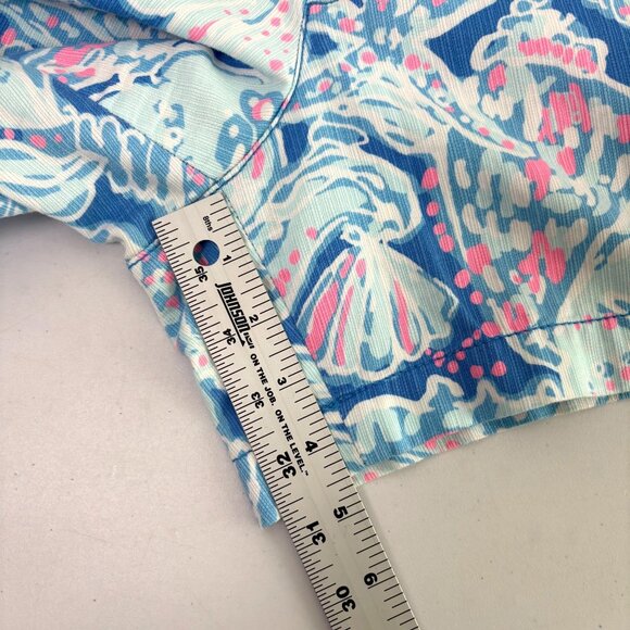 Lilly Pulitzer The Callahan Short Size 6 Blue Pink Into The Deep Colorful - Picture 10 of 10